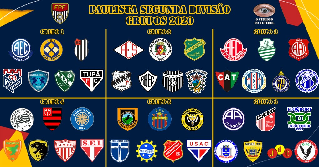 Federação Paulista de Futebol divulga tabela de jogos do Campeonato Paulista  Sub-23 da Segunda Divisão